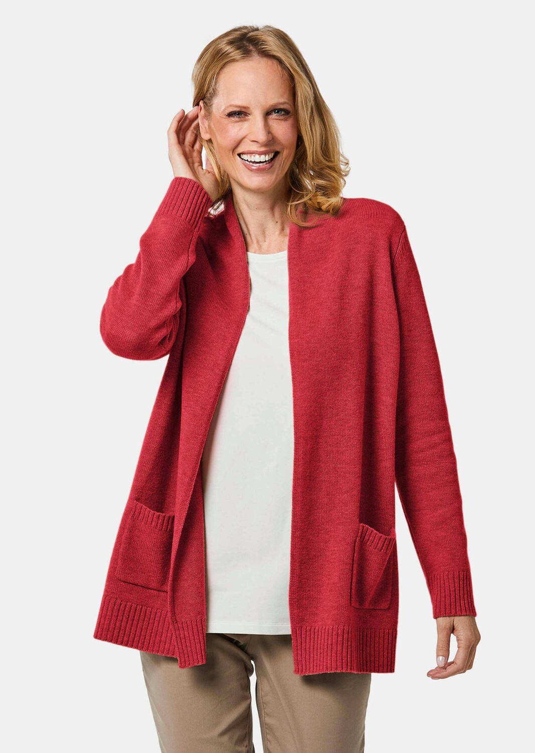 

Кардиган GOLDNER Strickjacke, красный