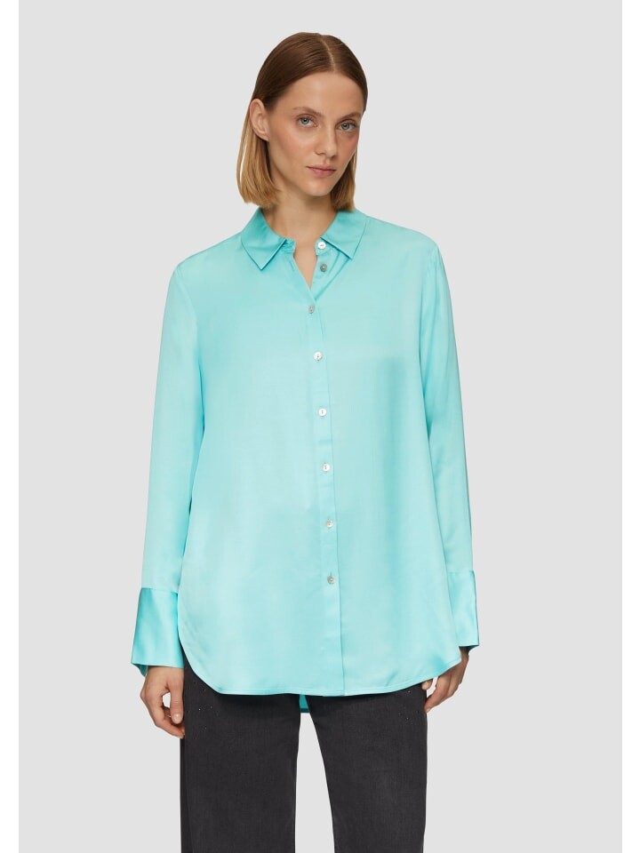 

Блуза s.Oliver BLACK LABEL Bluse langarm, бирюзовый