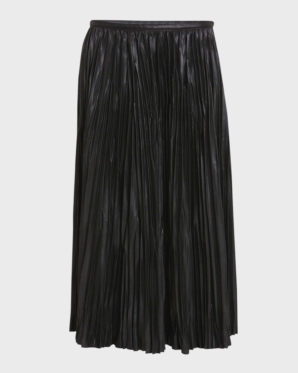 

Плиссированная юбка из искусственной кожи Rosalyn Proenza Schouler White Label, черный