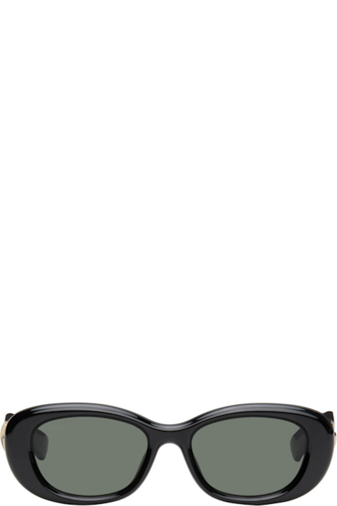 

Черные овальные солнцезащитные очки GG Gucci