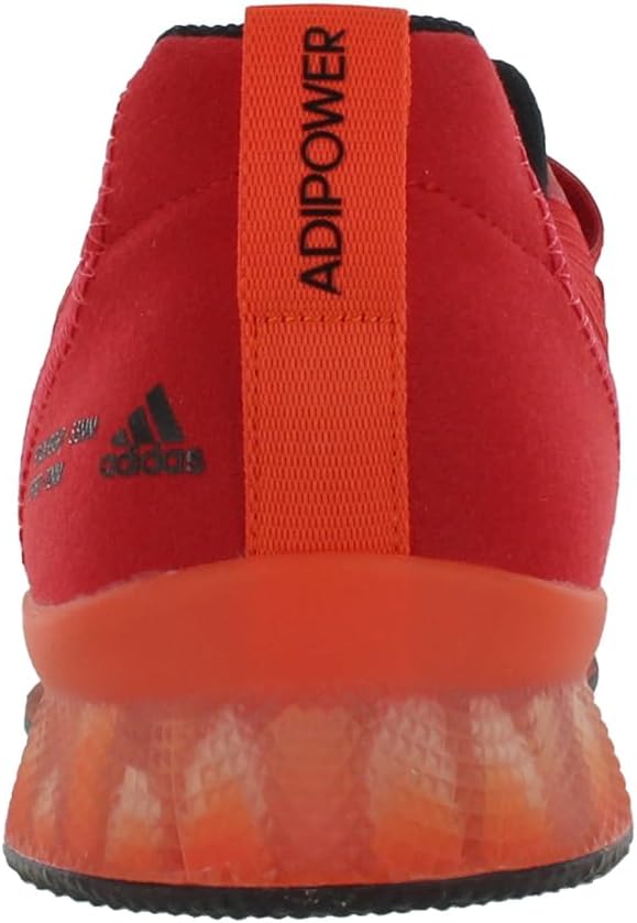 Мужские кроссовки для тяжелой атлетики Adidas Adipower III, белый/красный/оранжевый/ярко-красный — фото 3