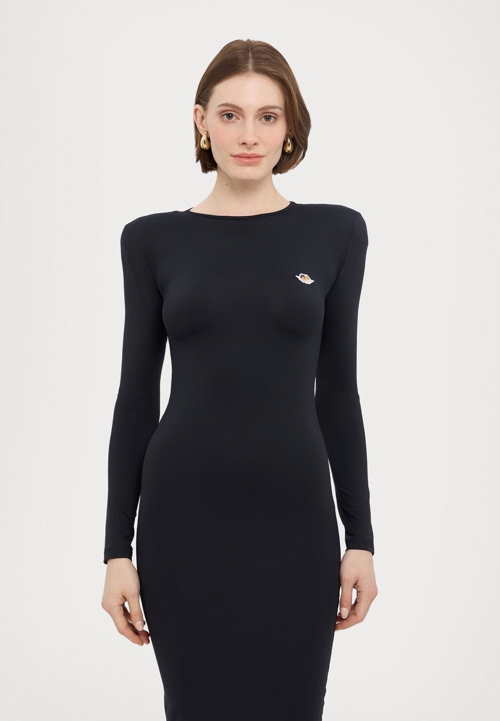

Трикотажное платье PADDED MIDI DRESS Fiorucci, черный