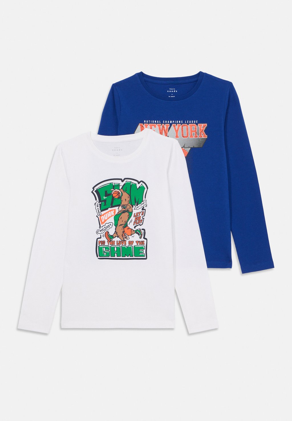 

Футболка с длинным рукавом NKMVUX 2 PACK Name it, белый