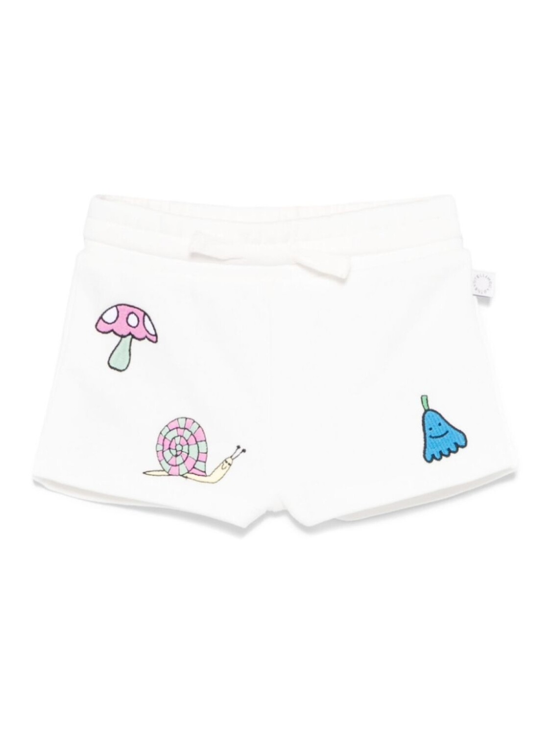 

Шорты Stella McCartney Kids с вышитым мотивом, белый