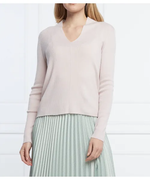 

Свитер из шерсти ранчо Relaxed fit Mm, розовый