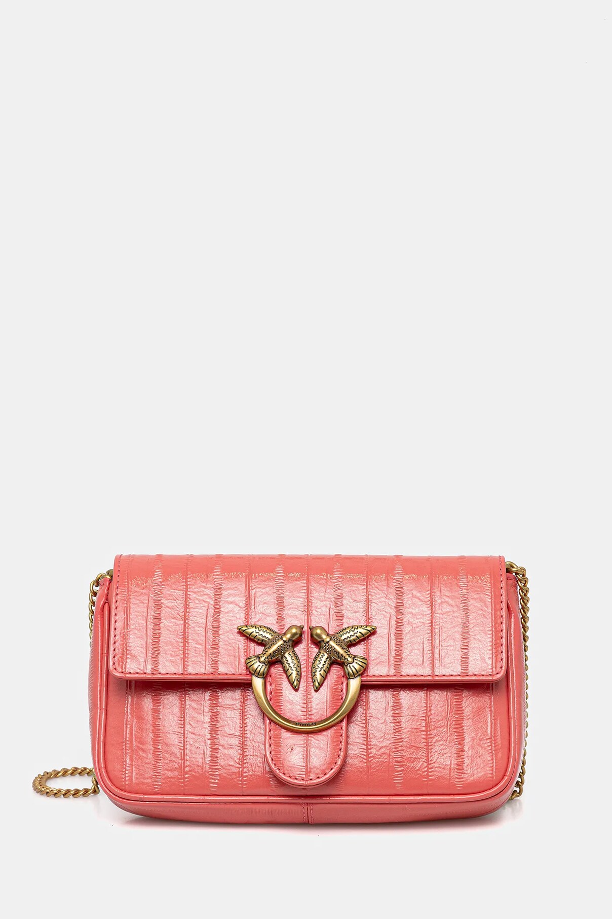

Сумочка из кожи Pinko, оранжевый