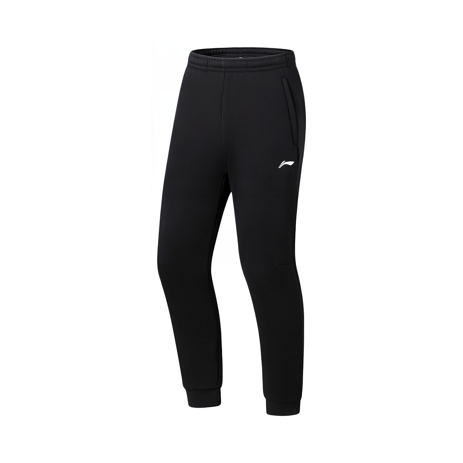 

Трикотажные спортивные брюки LiNing Fitness Series, мужские, черные