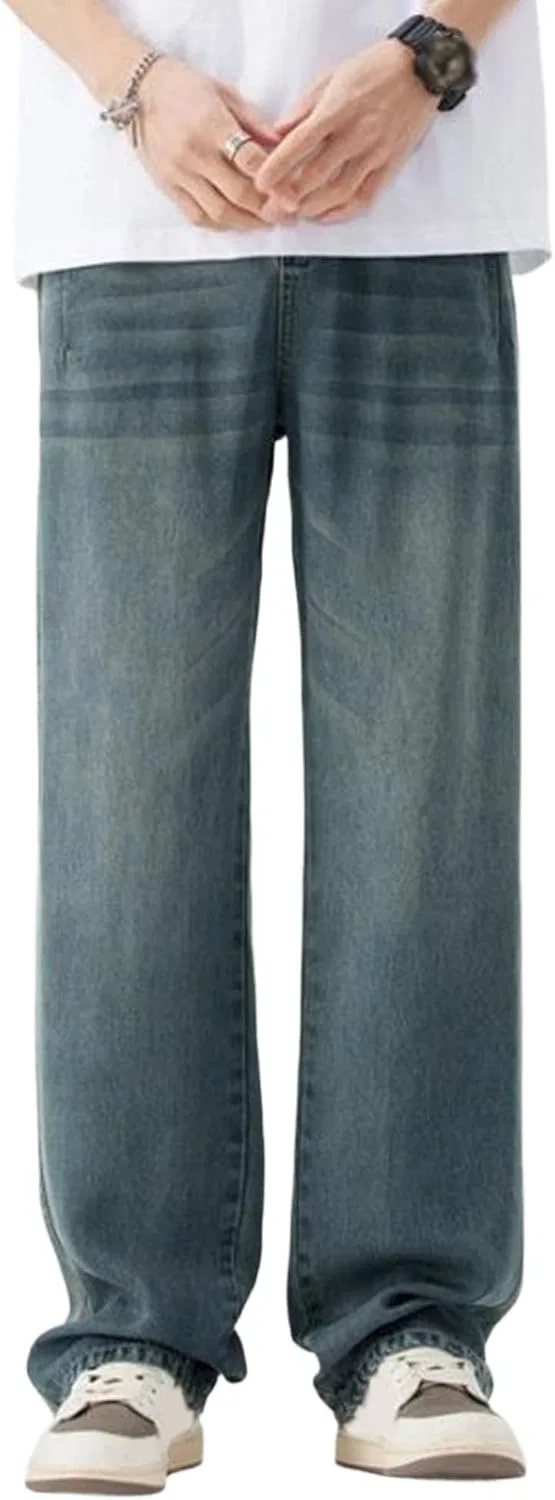 Джинсы, Винтажный синий, Y2K, Comfortable