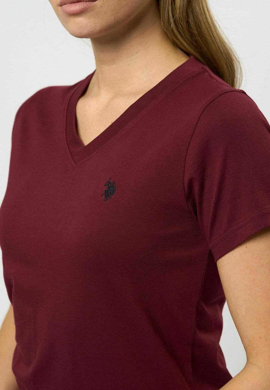 Футболка U.S. Polo Assn. ASSIA, Tawny Port/Bordeaux — фото 4