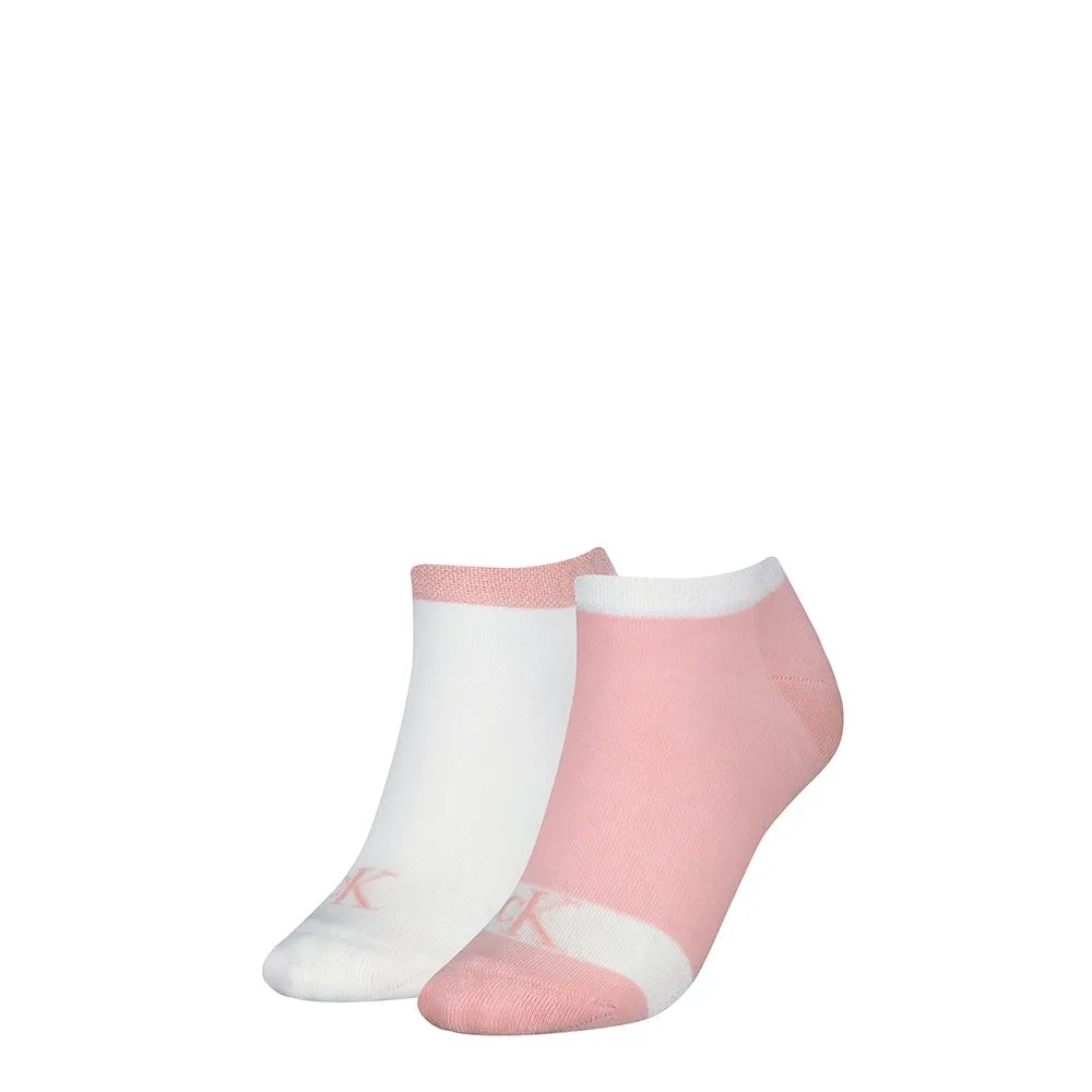 

Носки Calvin Klein 701230600 short 2 units, белый/розовый