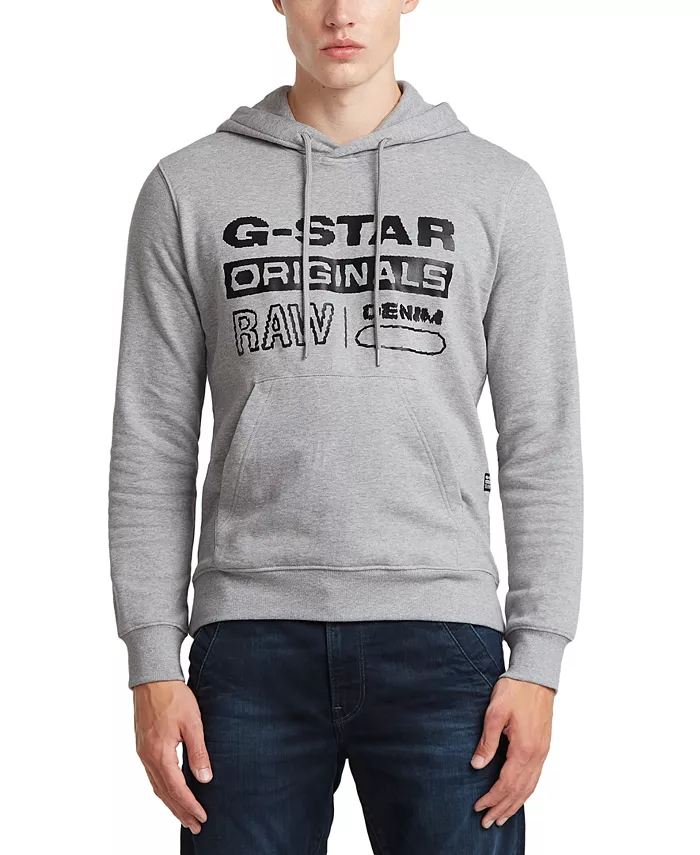 

Мужская худи с потертостями Originals Regular-Fit с принтом логотипа G-Star Raw, мультиколор