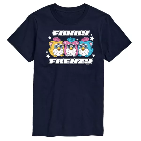 

Мужская футболка с принтом Furby Frenzy от Hasbro, синий