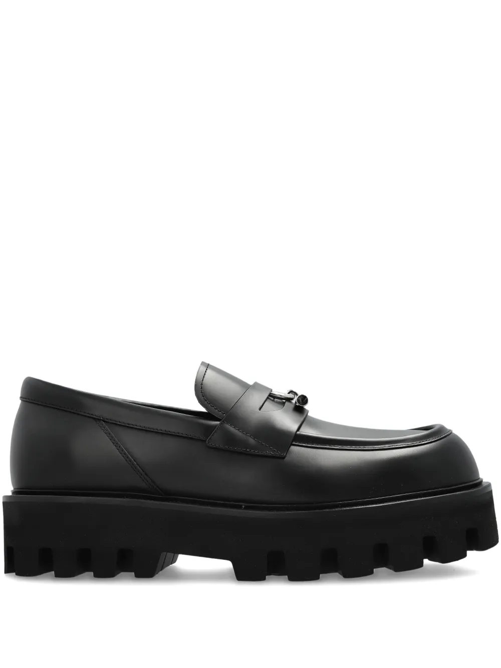 Лоферы на платформе Alexander McQueen, черный