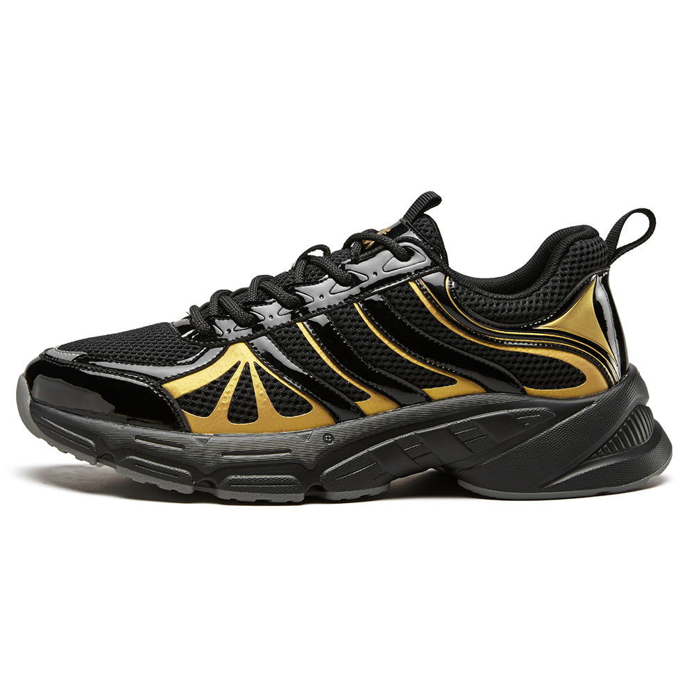 

Низкие повседневные туфли для мужчин YEARCON, Black/Gold