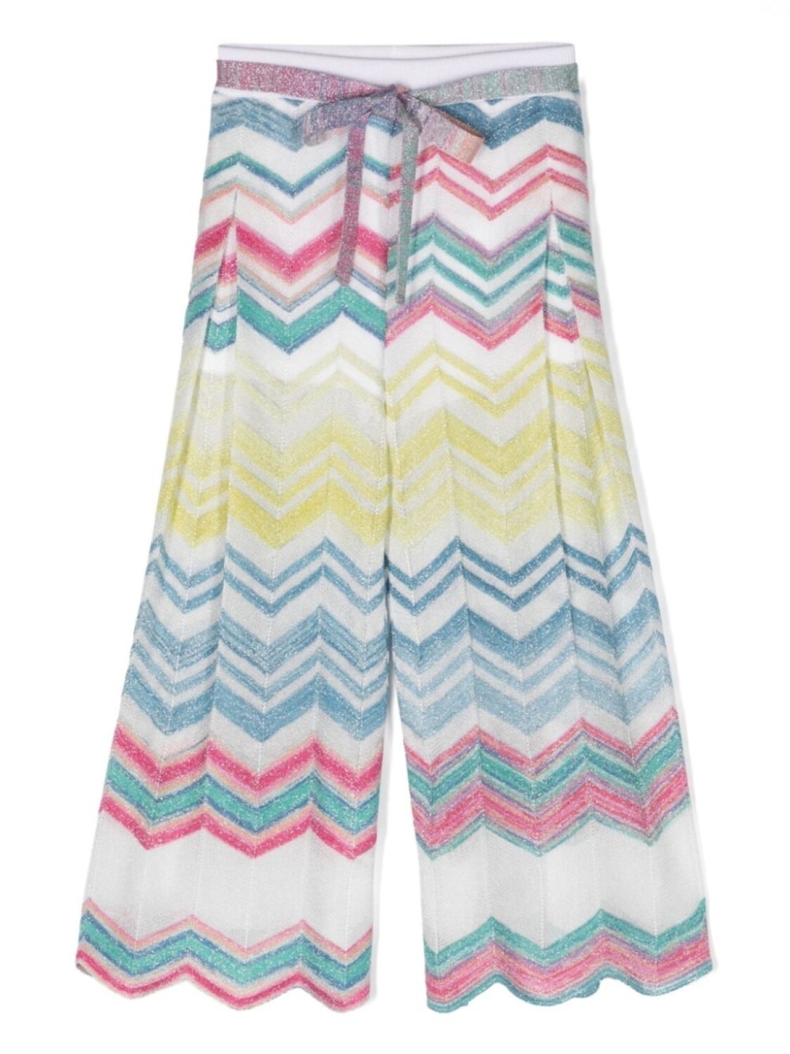 

Missoni Kids брюки с узором зигзаг, белый