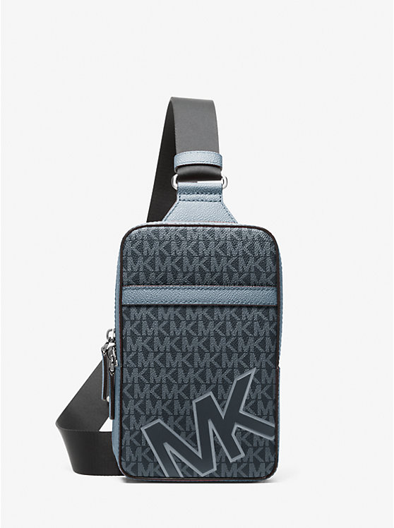 

Средняя сумка Cooper через плечо с фирменным логотипом Michael Kors, синий