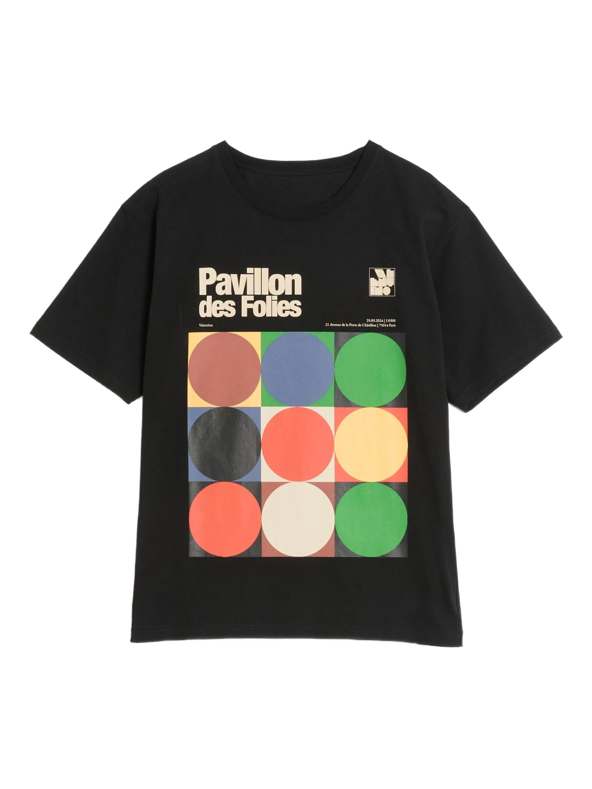 

Футболка с принтом Pavillon des Folies Valentino Garavani, черный