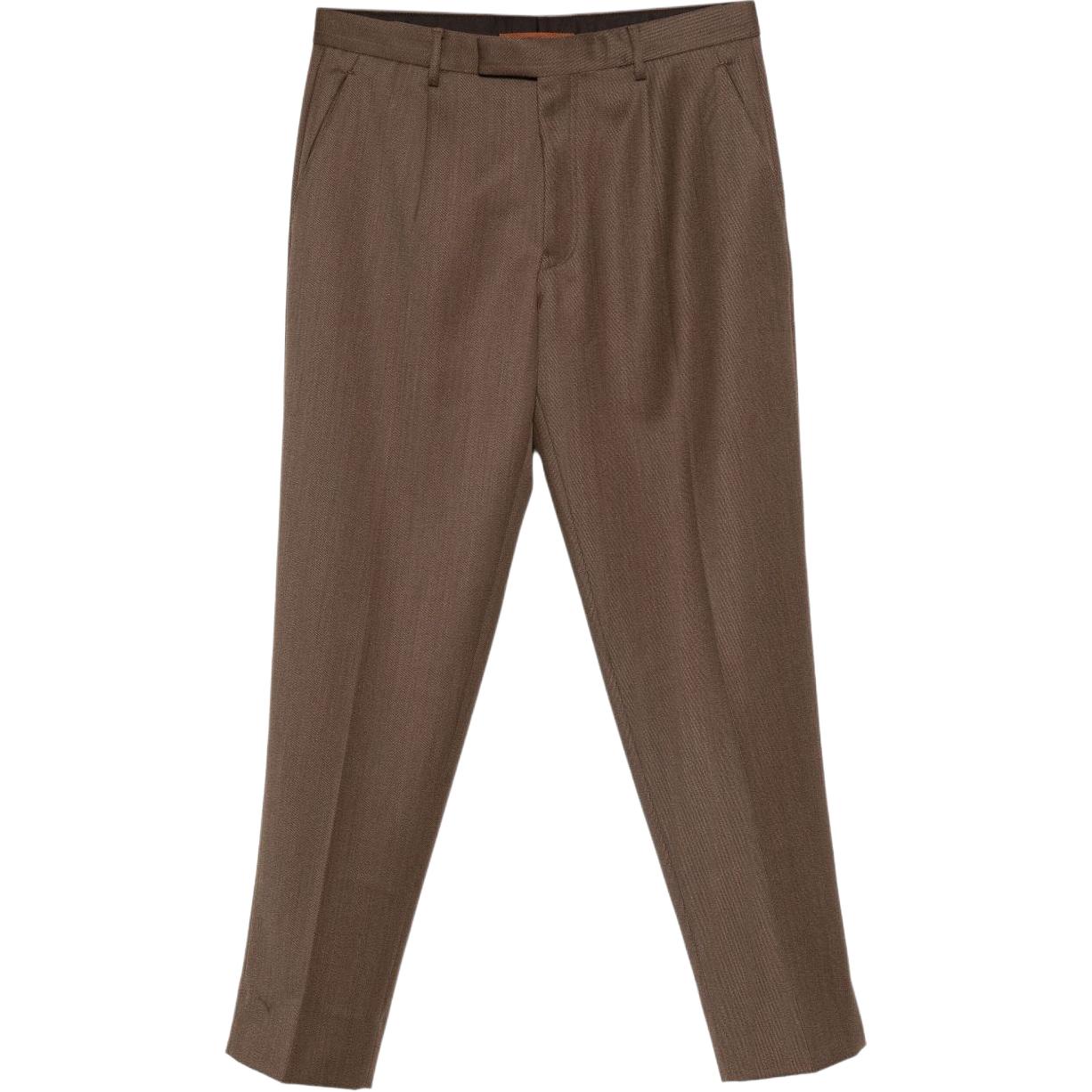 

Зауженные брюки Zegna Ermenegildo Zegna, коричневый