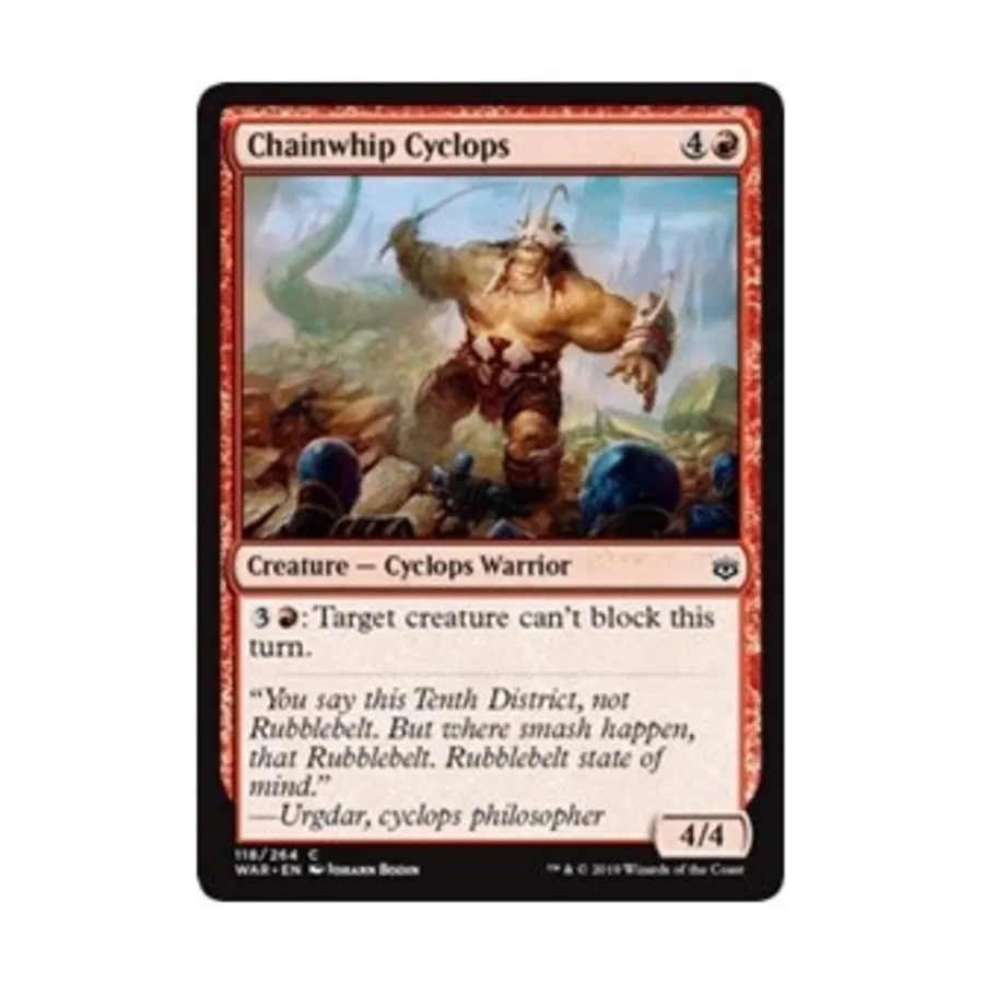 

CCG Циклоп Цепной Кнут (С), MTG - War of the Spark