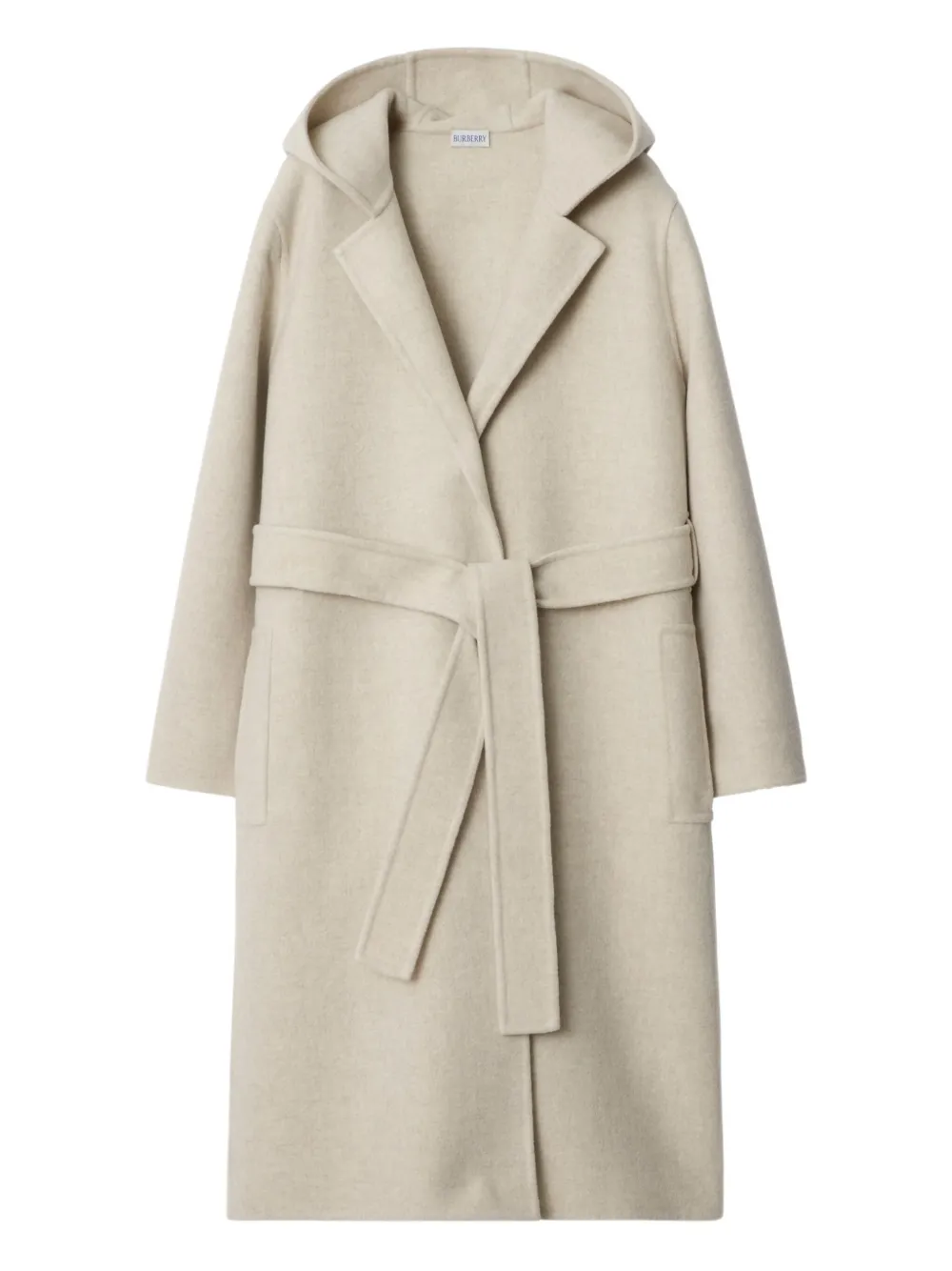 

Кашемировое пальто с капюшоном BURBERRY, нейтральный
