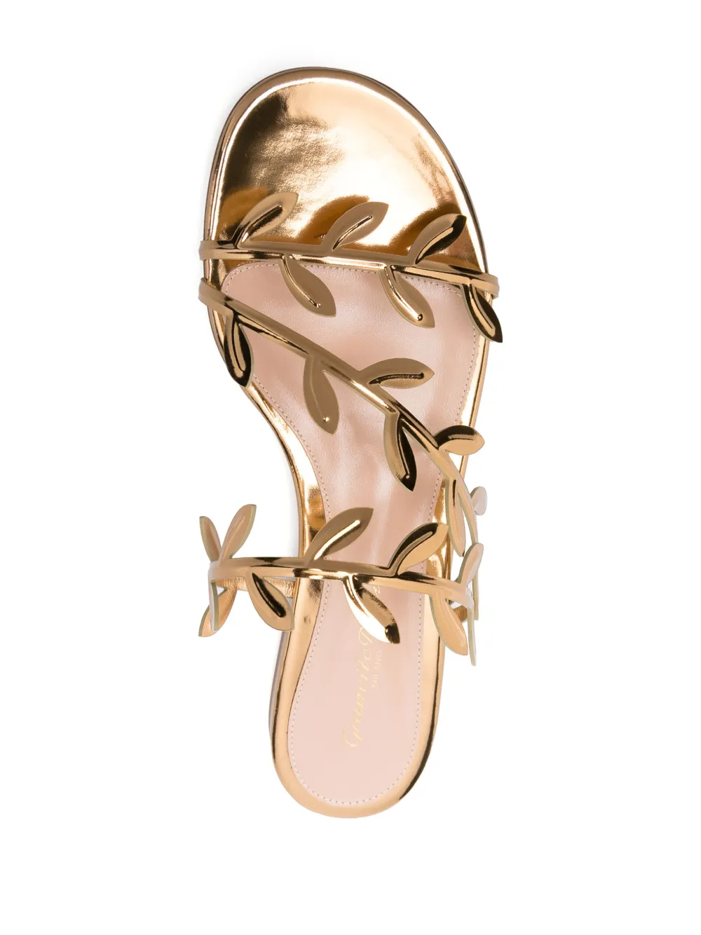 Сандалии Flavia на плоской подошве Gianvito Rossi, золотой — фото 4