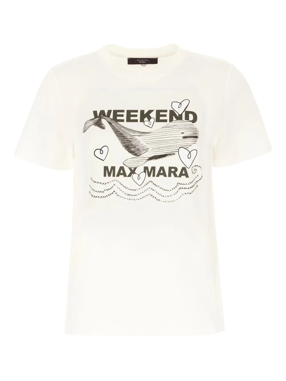 

Футболка с графичным принтом Weekend Max Mara, нейтральный
