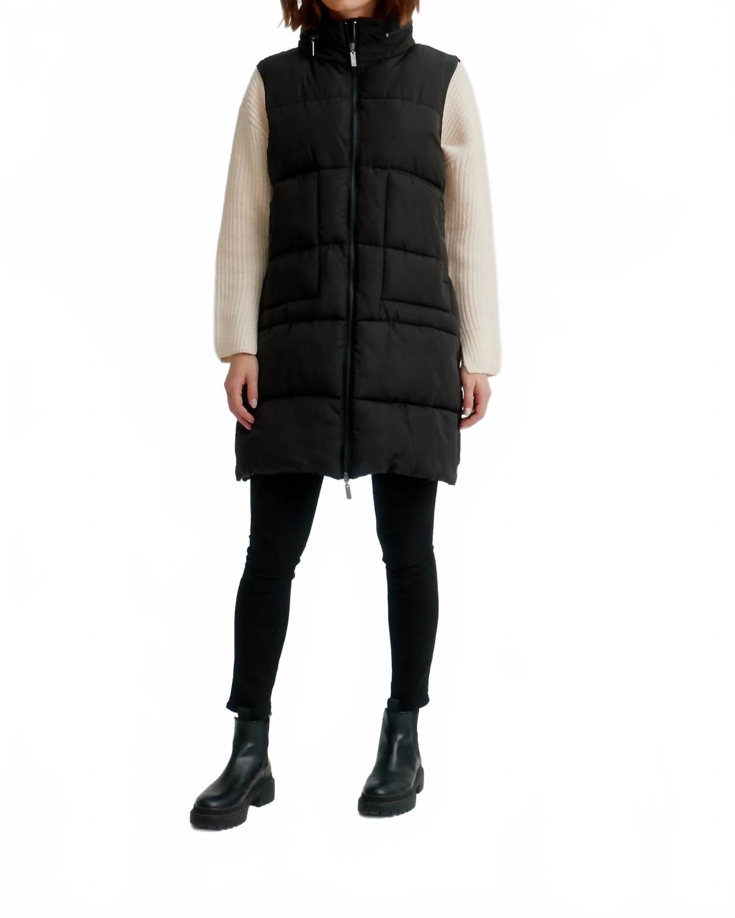 

Сверхлегкая стеганая жилетка в черном цвете NIKKI JONES