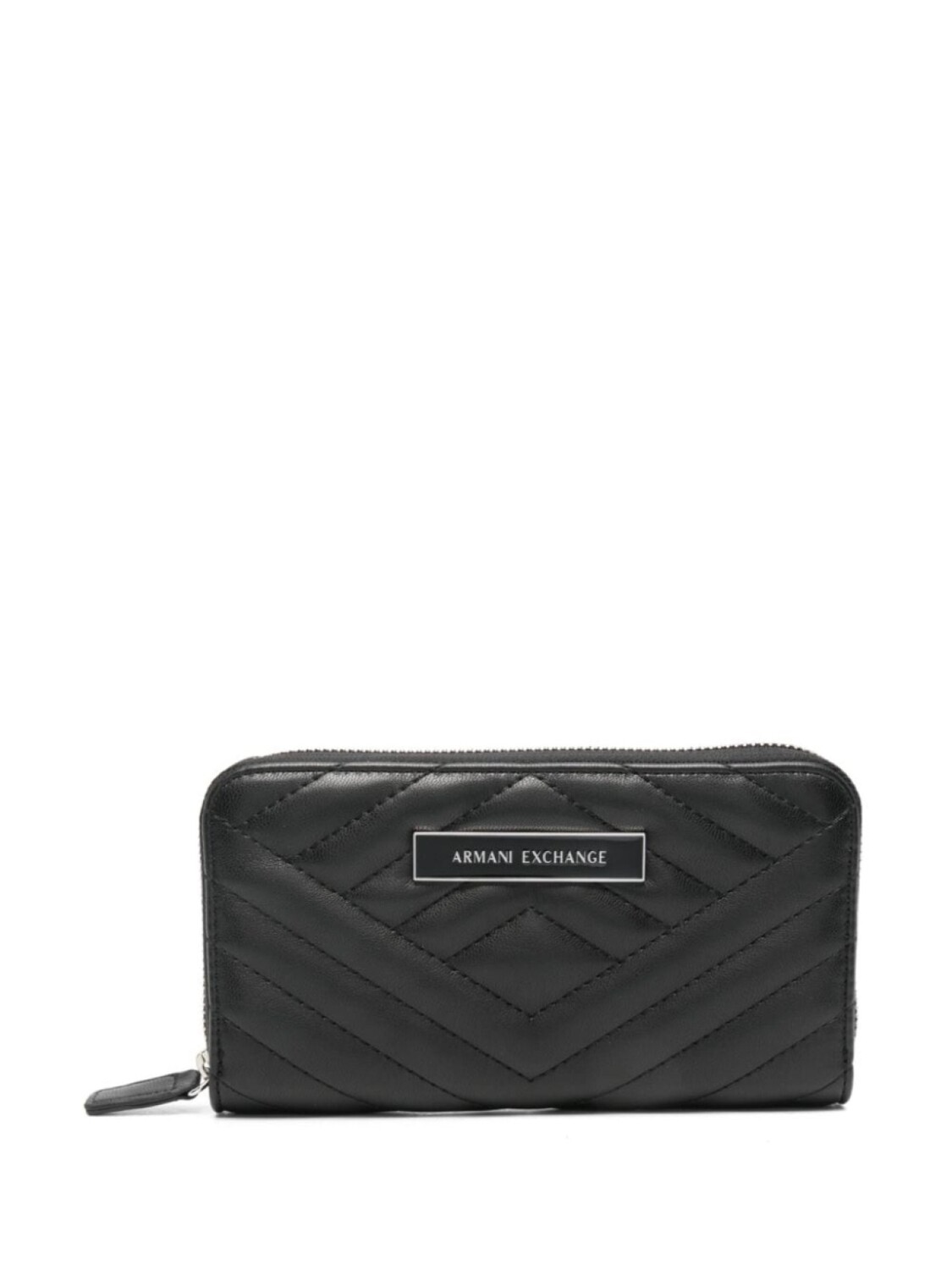

Стеганый кошелек с логотипом Armani Exchange, черный