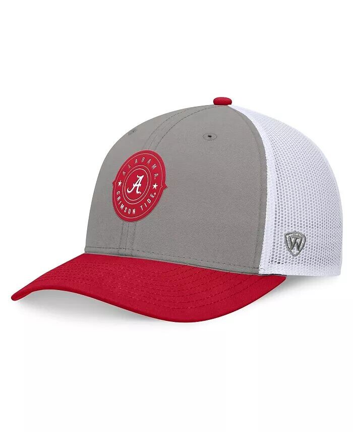 

Мужская серо-малиновая кепка Alabama Crimson Tide Rob Trucker Adjustable Hat Top of the World