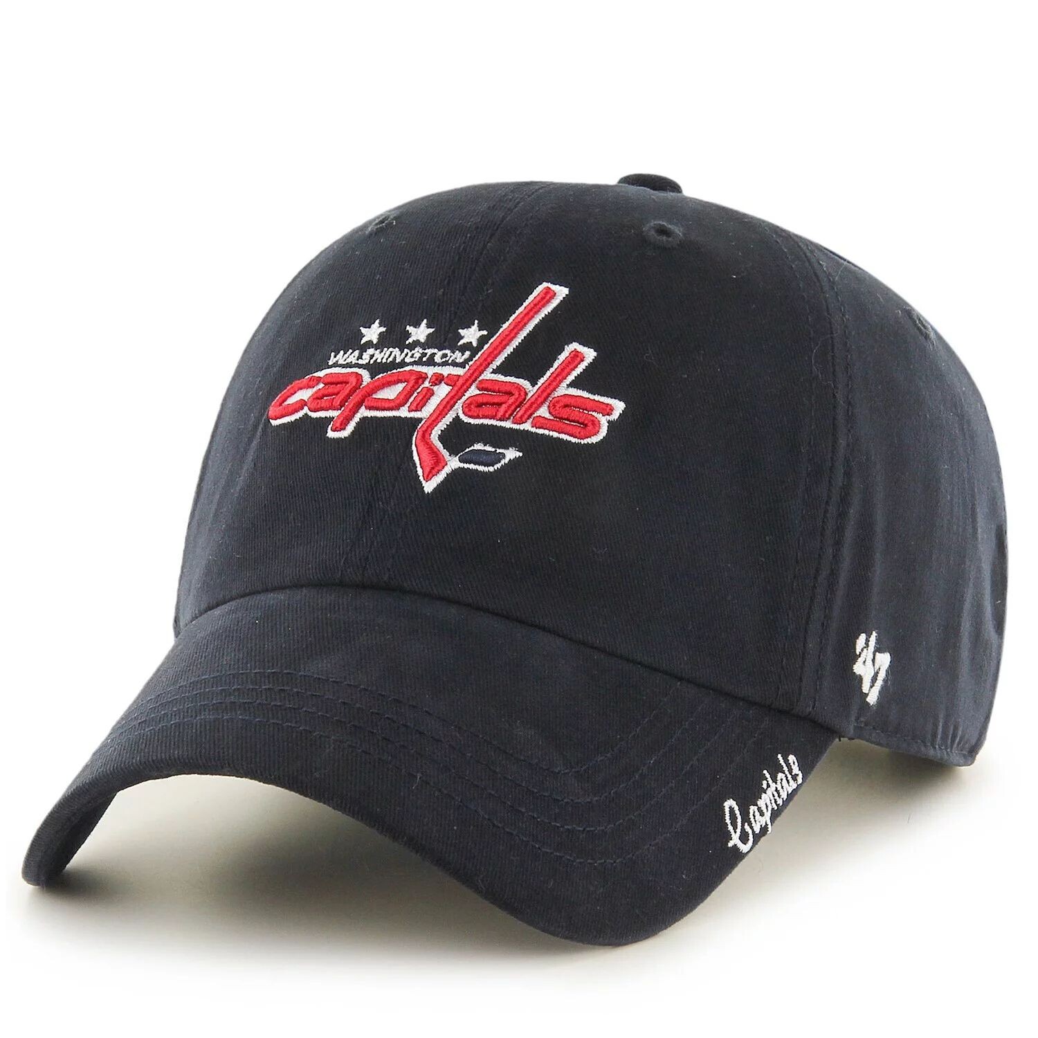 

Женская темно-синяя регулируемая кепка Washington Capitals Team Miata '47