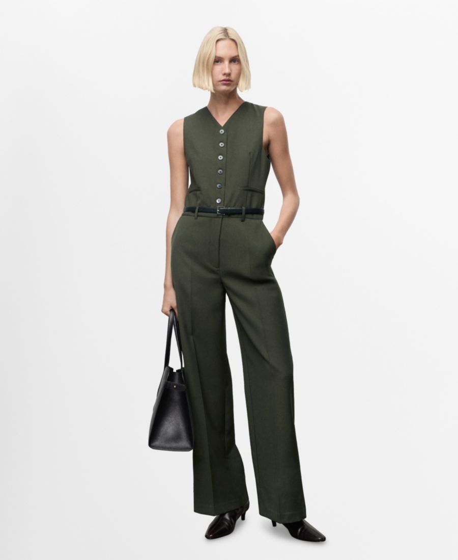 

Женский комбинезон в стиле костюма MANGO, Khaki