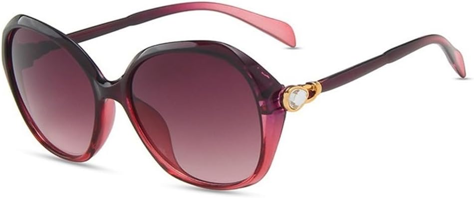 

Большие женские солнцезащитные очки в винтажном стиле, каплевидные, с кристальными вставками на дужках, защита от УФ-излучения UV400, для путешествий HCPIHF, C4 Gradient Purple