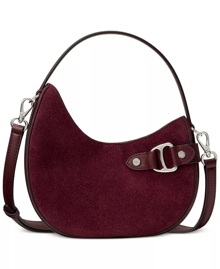 

Замшевая мини-сумка через плечо Tasha Lauren Ralph Lauren, красный