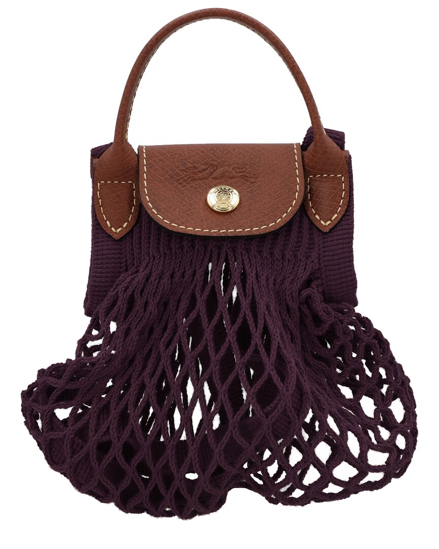 

Сетчатая сумка Longchamp Le Pliage Filet XS, фиолетовый