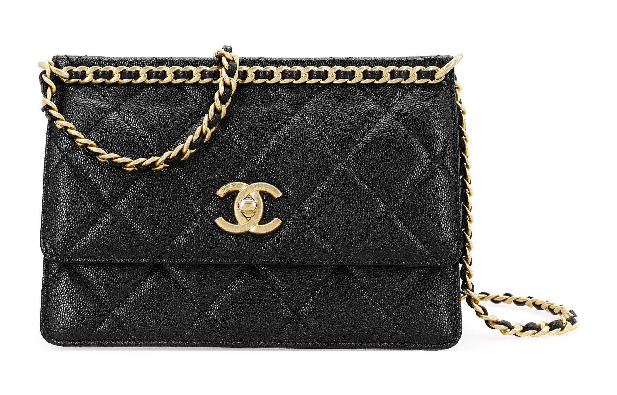 CHANEL Сумка через плечо на пояс из зерненой телячьей кожи — фото 2
