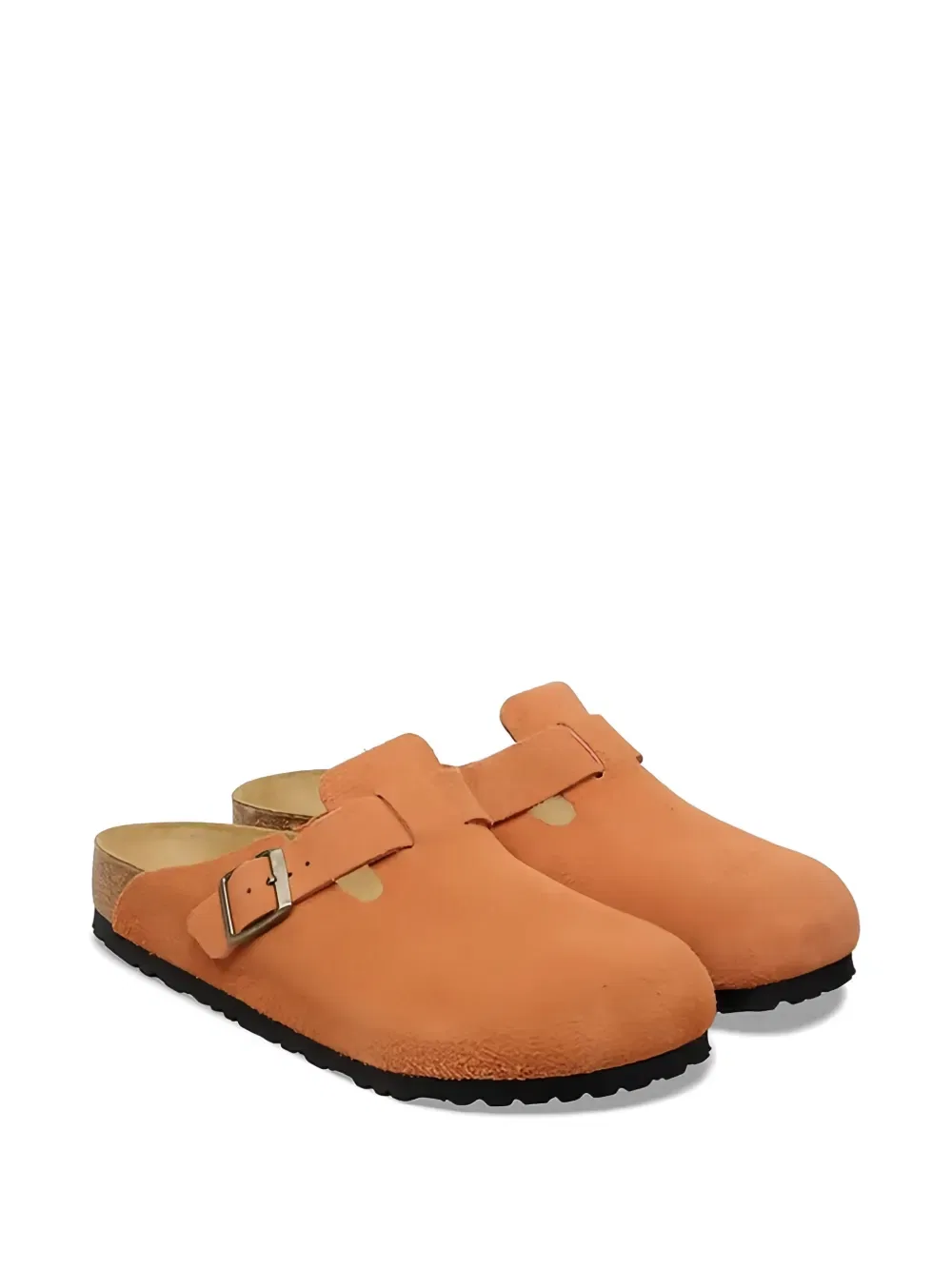 Бостонские замшевые тапочки Birkenstock, оранжевый — фото 4