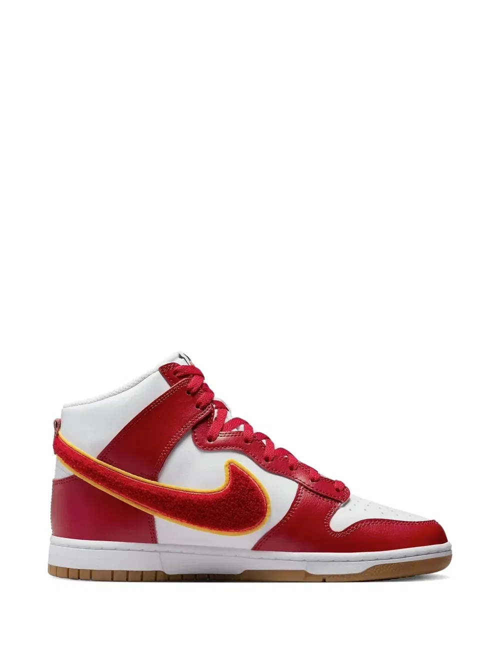 Кроссовки Dunk High Chenille Swoosh Nike, красный