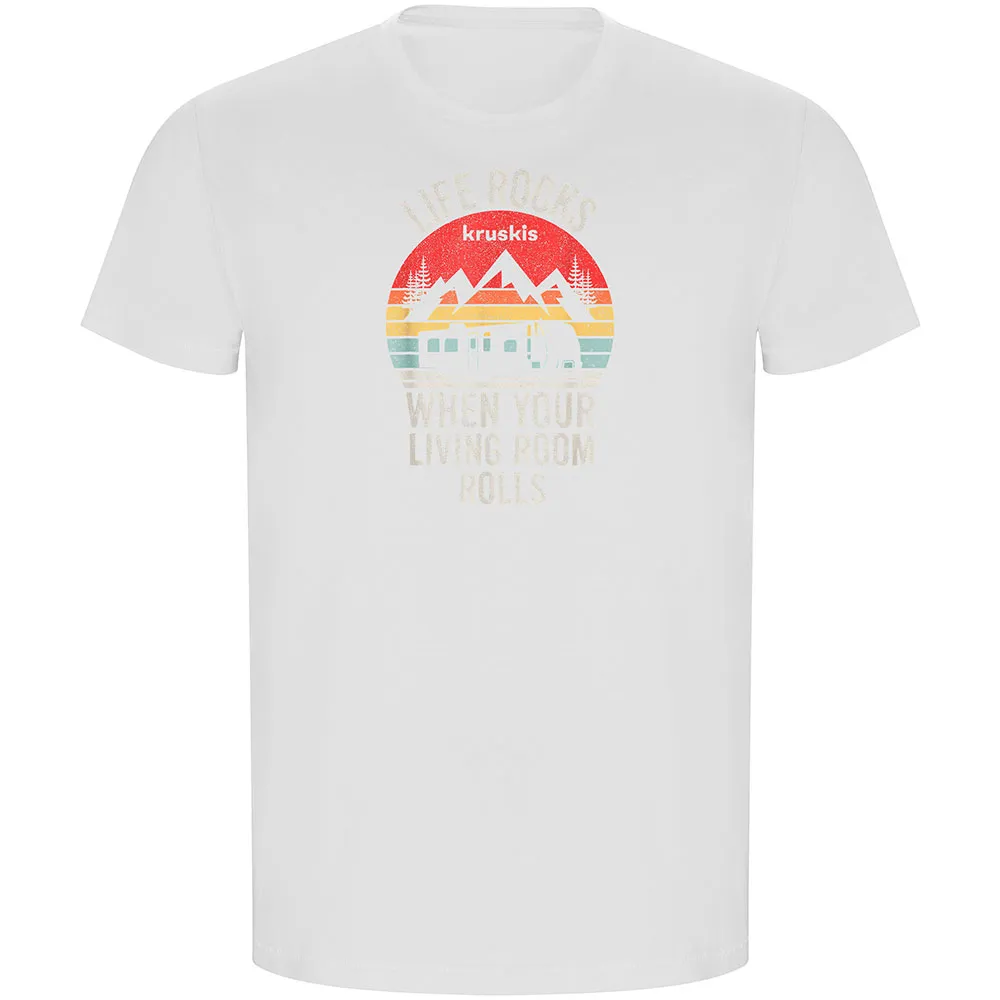 

Футболка с коротким рукавом Kruskis Life Rocks ECO, белый