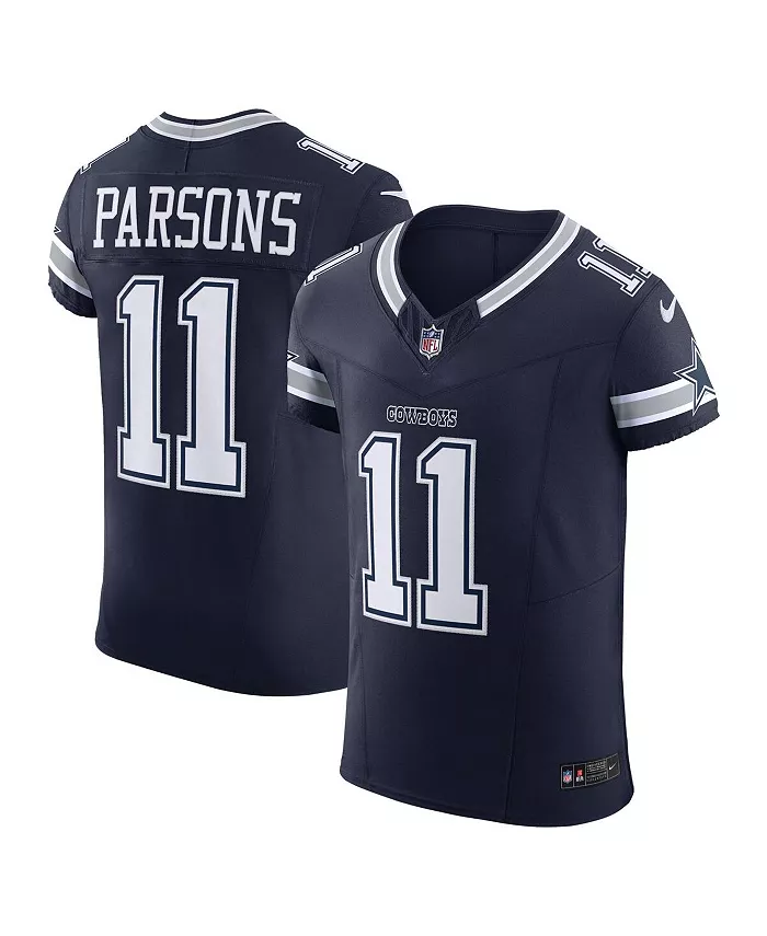

Мужская футболка Dallas Cowboys Vapor F.U.S.E. Elite с именем Micah Parsons Nike, синий