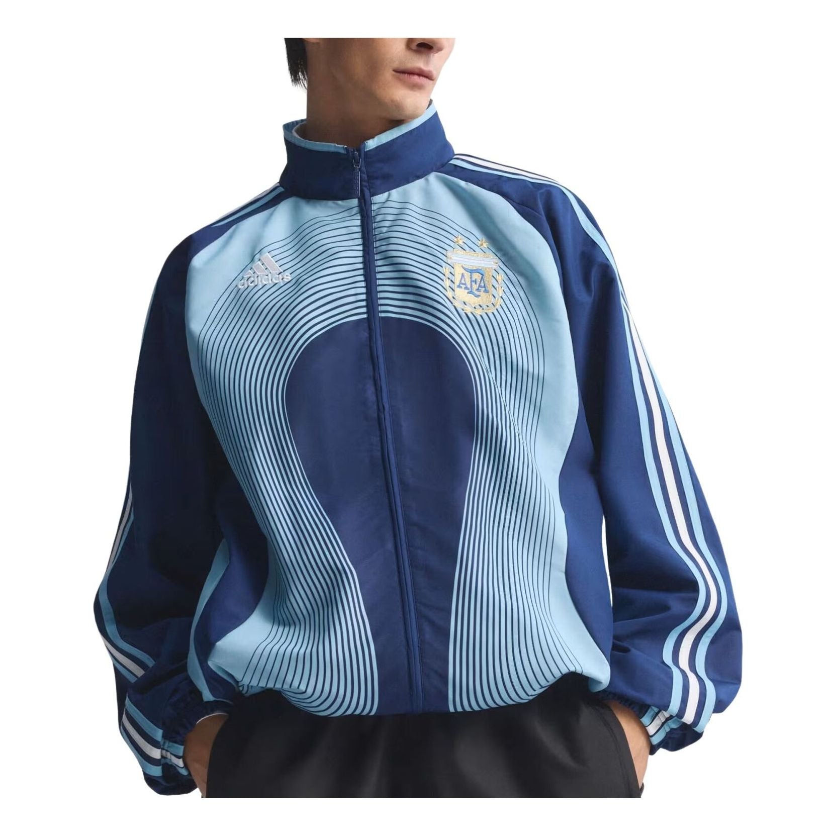 Спортивная футболка Adidas Argentina Away Track Top 2006, темно-синяя, модель