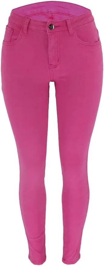 

Chowsir женские джинсы Mid Waist Skinny с высокой эластичностью