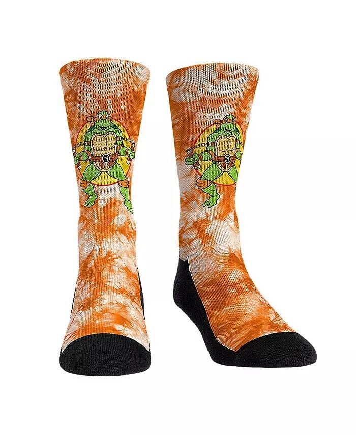 

Мужские и женские носки Черепашки-ниндзя Микеланджело Tie-Dye Crew Socks Rock 'Em