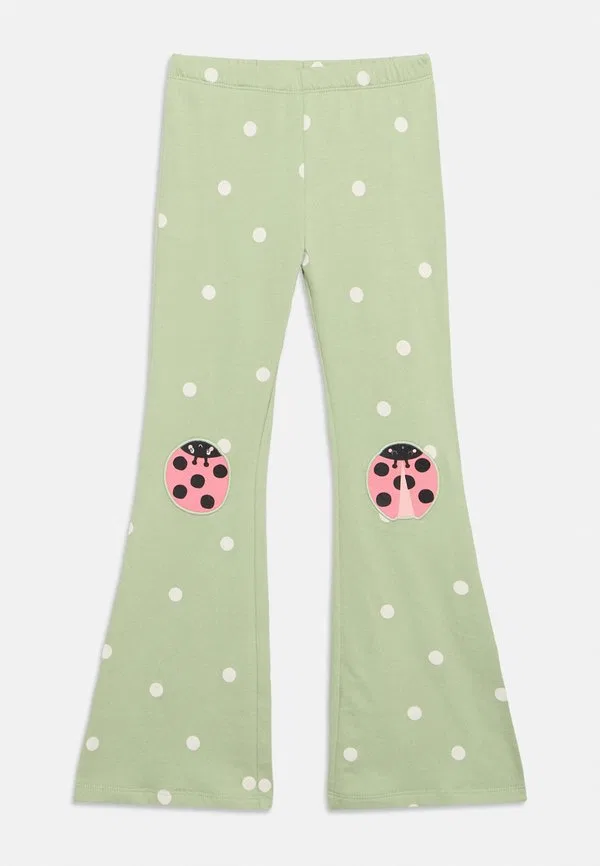 Леггинсы-Брюки с расклешенной юбкой и рисунком божьей коровки Lindex, Light Dusty Green — фото 3