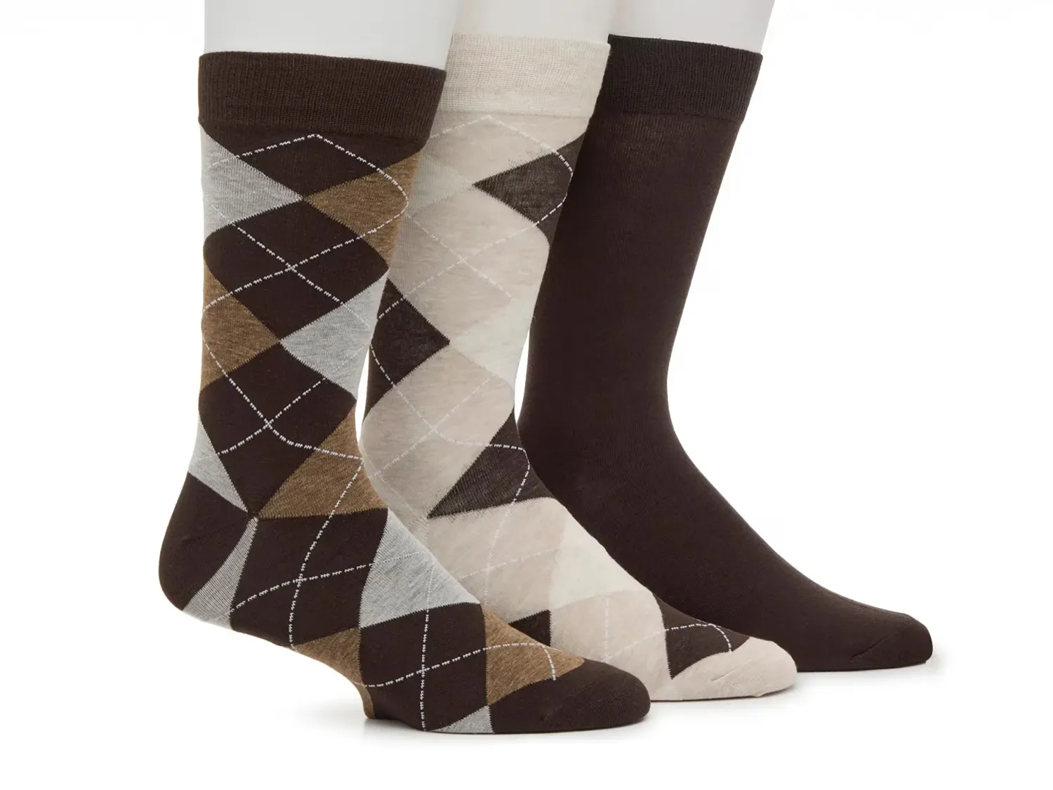 

Гольфы мужские Argyle - набор из 3 пар Vince Camuto, Brown/Beige