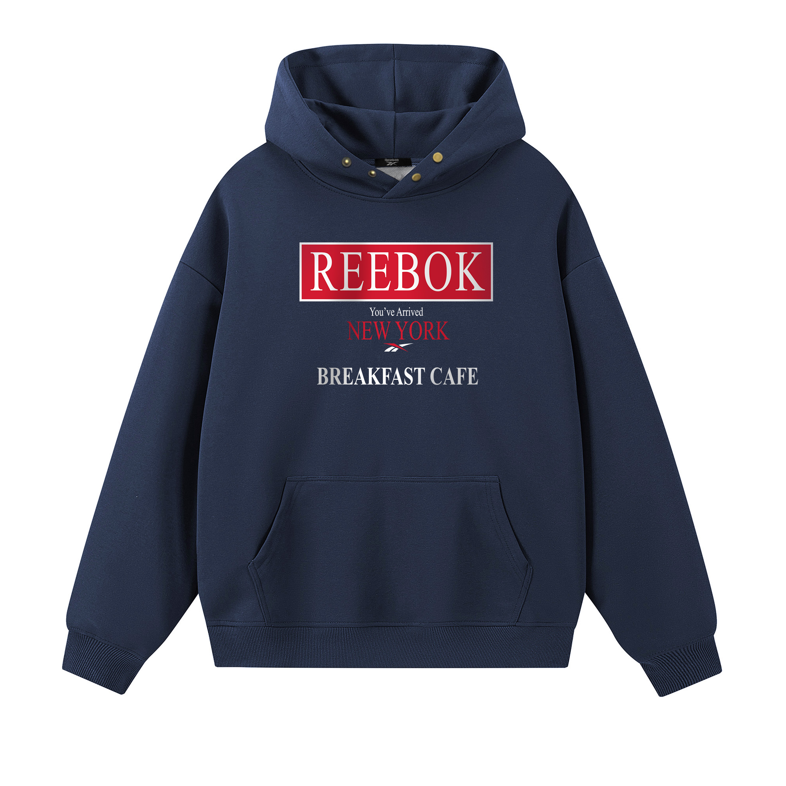 

Толстовка Unisex Hooded Moderate Heavyweight Reebok, темно-синий (fleece-lined)