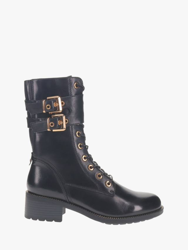 Ботильоны из кафрской кожи на шнуровке Jones Bootmaker, черный