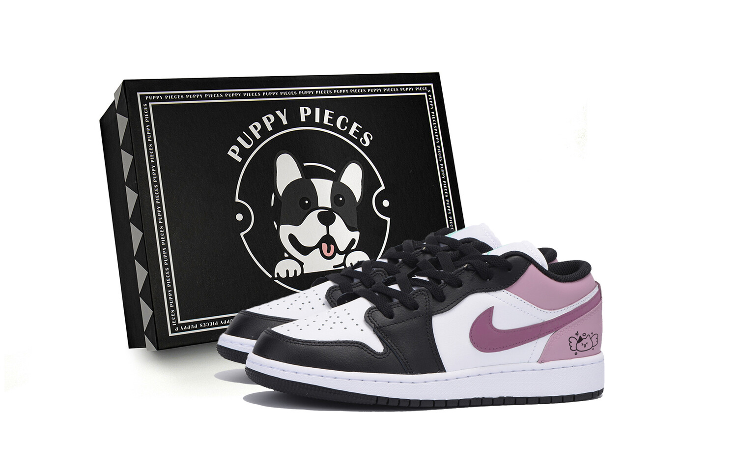 

Баскетбольные кроссовки Air 1 Vintage Men Low-Top Black/Pink Jordan, Черный, Баскетбольные кроссовки Air 1 Vintage Men Low-Top Black/Pink Jordan