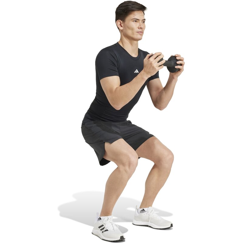 Тренировочная компрессионная рубашка Techfit Adidas, черный — фото 4