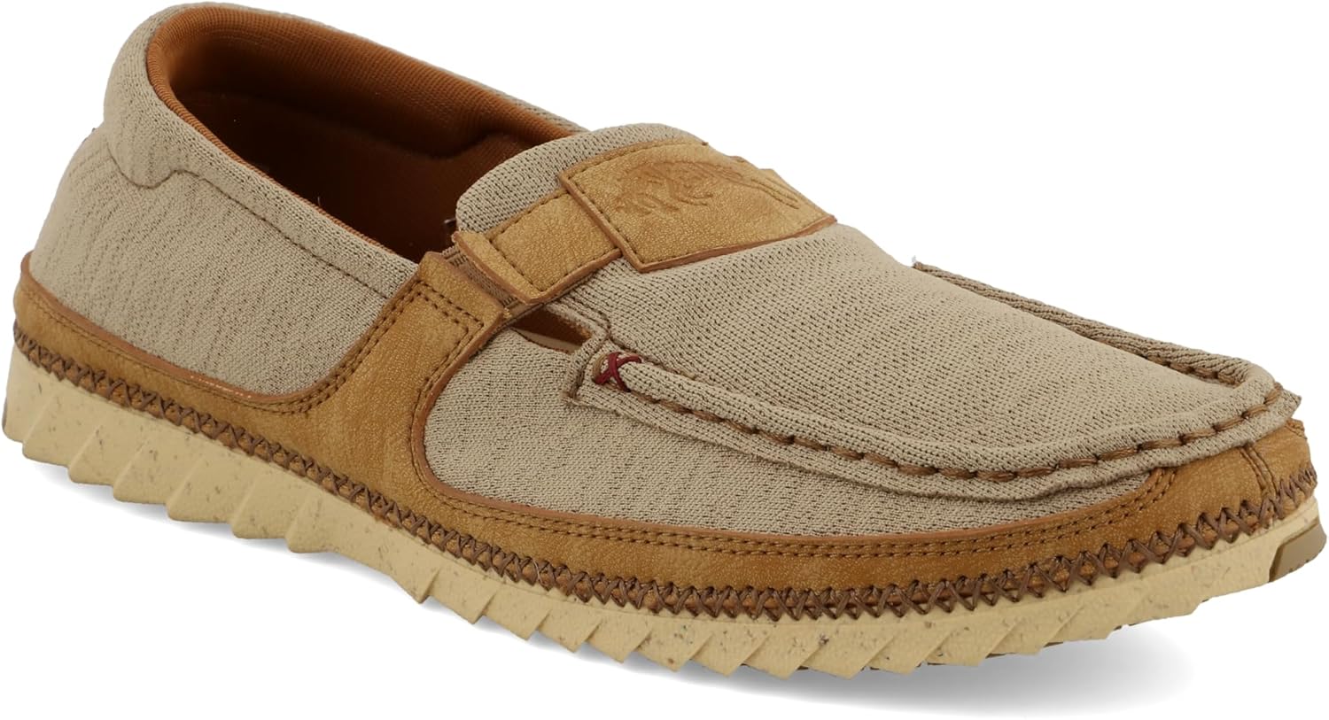 

Повседневные кроссовки с шнуровкой и носком-мокасином цвета хаки с отделкой медового оттенка от Twisted X