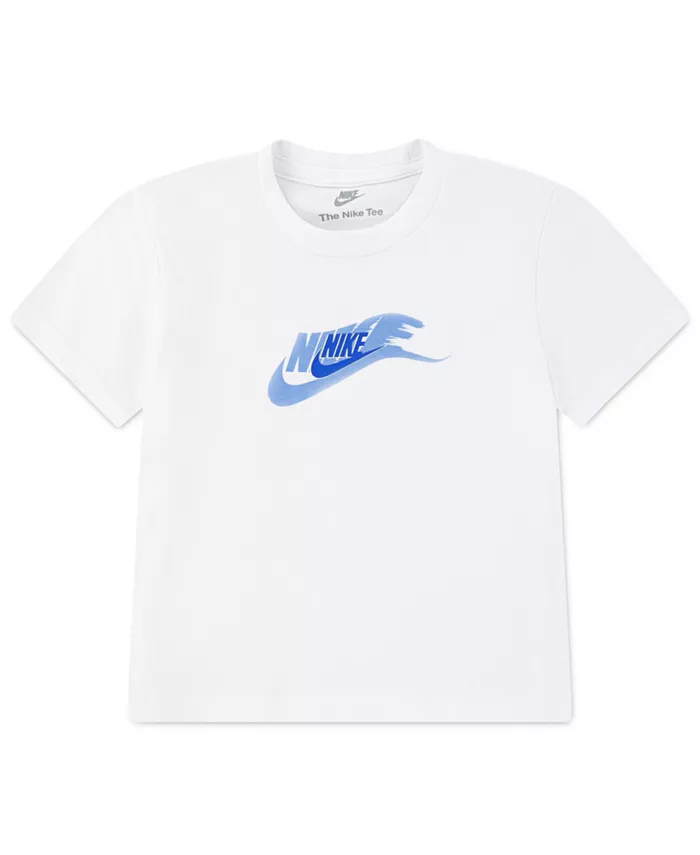 

Футболка с логотипом "On The Move" для малышей и мальчиков Nike, белый